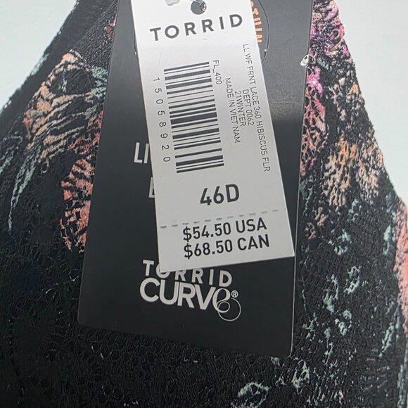 NWT Torrid Size 46D Wire Free Bra - Picture 4 of 4